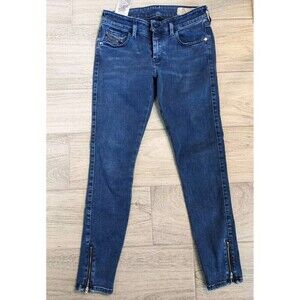 Diesel Women’s Slandy Low Rise Jeans Slim Medium Wash Super Skinny Sz 27 x 30 45